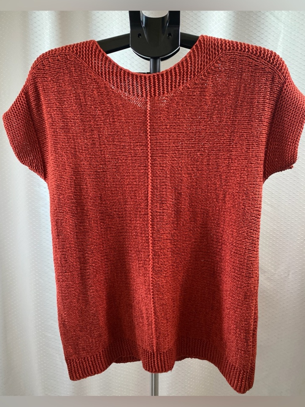 Cable & Gauge Burnt Orange Knit Top, Size S